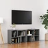 Kép 1/7 - Szürke szerelt fa TV-szekrény 104 x 30 x 52 cm