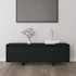 Kép 1/9 - Fekete szerelt fa fali TV-szekrény 120x30x40,5 cm