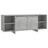 Kép 2/8 - Betonszürke szerelt fa TV-szekrény 130x35x50 cm