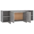 Kép 6/8 - Betonszürke szerelt fa TV-szekrény 130x35x50 cm