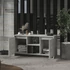 Kép 7/9 - Betonszürke szerelt fa TV-szekrény 100 x 35 x 55 cm