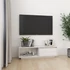 Kép 1/10 - Fehér tömör fenyőfa TV-szekrény 110 x 30 x 33,5 cm