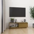 Kép 1/10 - Mézbarna tömör fenyőfa TV-szekrény 110 x 30 x 33,5 cm