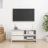 Kép 3/11 - Fehér tömör fenyőfa TV szekrény 80 x 31 x 39 cm