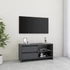 Kép 1/11 - Szürke tömör fenyőfa TV szekrény 80 x 31 x 39 cm