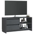 Kép 4/11 - Szürke tömör fenyőfa TV szekrény 80 x 31 x 39 cm