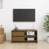Kép 3/11 - Mézbarna tömör fenyőfa TV-szekrény 80 x 31 x 39 cm
