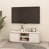 Kép 3/9 - Fehér tömör fenyőfa TV-szekrény 110 x 30 x 40 cm