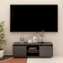 Kép 1/9 - Szürke tömör fenyőfa TV-szekrény 110 x 30 x 40 cm