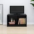 Kép 1/8 - Fekete tömör fenyőfa TV-szekrény 70 x 33 x 42 cm