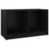 Kép 2/8 - Fekete tömör fenyőfa TV-szekrény 70 x 33 x 42 cm
