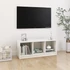 Kép 1/8 - Fehér tömör fenyőfa TV-szekrény 104 x 33 x 41 cm