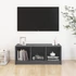 Kép 3/8 - Szürke tömör fenyőfa TV-szekrény 104 x 33 x 41 cm