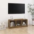 Kép 1/8 - Mézbarna tömör fenyőfa TV-szekrény 104 x 33 x 41 cm