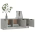 Kép 4/10 - Betonszürke szerelt fa TV-szekrény 102 x 35 x 36,5 cm
