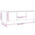 Kép 10/10 - Betonszürke szerelt fa TV-szekrény 102 x 35 x 36,5 cm