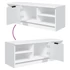 Kép 8/9 - Fehér szerelt fa TV-szekrény 102 x 35,5 x 36,5 cm