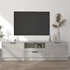 Kép 1/7 - Betonszürke szerelt fa TV-szekrény 140x35x40 cm