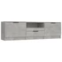 Kép 2/7 - Betonszürke szerelt fa TV-szekrény 140x35x40 cm