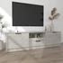 Kép 3/7 - Betonszürke szerelt fa TV-szekrény 140x35x40 cm