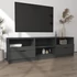 Kép 3/7 - Fekete szerelt fa TV-szekrény 150 x 33,5 x 45 cm