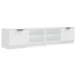 Kép 2/10 - 2 db fehér szerelt fa TV-szekrény 80 x 35 x 36,5 cm