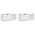 Kép 4/10 - 2 db fehér szerelt fa TV-szekrény 80 x 35 x 36,5 cm