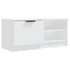 Kép 6/10 - 2 db fehér szerelt fa TV-szekrény 80 x 35 x 36,5 cm