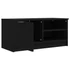 Kép 7/10 - 2 db fekete szerelt fa TV-szekrény 80 x 35 x 36,5 cm