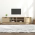 Kép 1/10 - 2 db sonoma-tölgy színű szerelt fa TV-szekrény 80x35x36,5 cm
