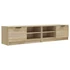 Kép 2/10 - 2 db sonoma-tölgy színű szerelt fa TV-szekrény 80x35x36,5 cm