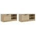 Kép 4/10 - 2 db sonoma-tölgy színű szerelt fa TV-szekrény 80x35x36,5 cm