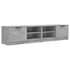 Kép 2/10 - 2 db betonszürke szerelt fa TV-szekrény 80x35x36,5 cm