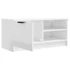 Kép 7/10 - 2 db magasfényű fehér szerelt fa TV-szekrény 80x35x36,5 cm