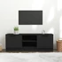 Kép 1/8 - Fekete szerelt fa TV-szekrény 102 x 35 x 36,5 cm