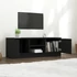 Kép 6/8 - Fekete szerelt fa TV-szekrény 102 x 35 x 36,5 cm