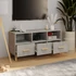 Kép 3/10 - Betonszürke szerelt fa TV-szekrény 102 x 36 x 50 cm
