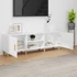 Kép 3/9 - Fehér szerelt fa TV-szekrény 150 x 30 x 50 cm