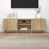 Kép 1/9 - Sonoma tölgy színű szerelt fa TV-szekrény 150 x 30 x 50 cm