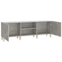 Kép 6/9 - Betonszürke szerelt fa TV-szekrény 150 x 30 x 50 cm