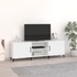 Kép 1/9 - Fehér szerelt fa TV-szekrény 150 x 30 x 50 cm