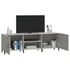 Kép 5/9 - Betonszürke szerelt fa TV-szekrény 150 x 30 x 50 cm