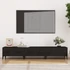 Kép 1/9 - Fekete szerelt fa TV-szekrény 150 x 34,5 x 30 cm