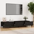 Kép 3/9 - Fekete szerelt fa TV-szekrény 150 x 34,5 x 30 cm