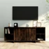 Kép 1/8 - Füstös tölgy színű szerelt fa TV-szekrény 130x35x50 cm