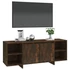 Kép 4/8 - Füstös tölgy színű szerelt fa TV-szekrény 130x35x50 cm