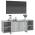 Kép 4/8 - Szürke sonoma színű szerelt fa TV-szekrény 130 x 35 x 50 cm