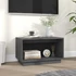 Kép 6/8 - Szürke tömör fenyőfa TV-szekrény 60x35x35 cm