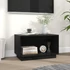 Kép 6/8 - Fekete tömör fenyőfa TV-szekrény 60x35x35 cm