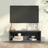 Kép 1/9 - Szürke tömör fenyőfa TV-szekrény 90 x 35 x 35 cm